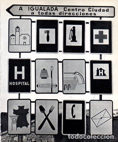 Otros art&iacute;culos de coleccionismo en papel: LAMINA V45483: Cartells a l'entrada d'Igualada - Josep Pla