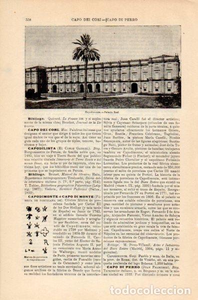 Otros art&iacute;culos de coleccionismo en papel: LAMINA V35159: Palacio Real de Capodimonte - Varios