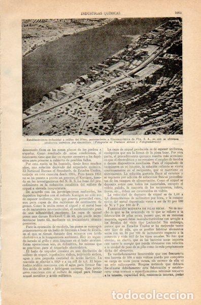 Sammelleidenschaft Andere Papierartikel: LAMINA V35044: Electroquimica de Flix, S. A. en Tarragona - Varios