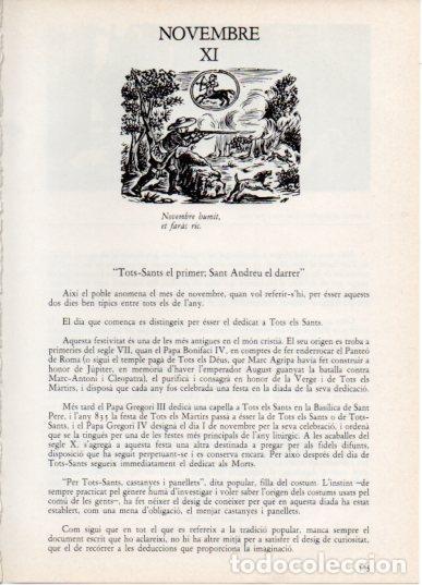 Sammelleidenschaft Andere Papierartikel: LAMINA V45827: Il&middot;lustracio Novembre humit et faras ric - Aureli Capmany