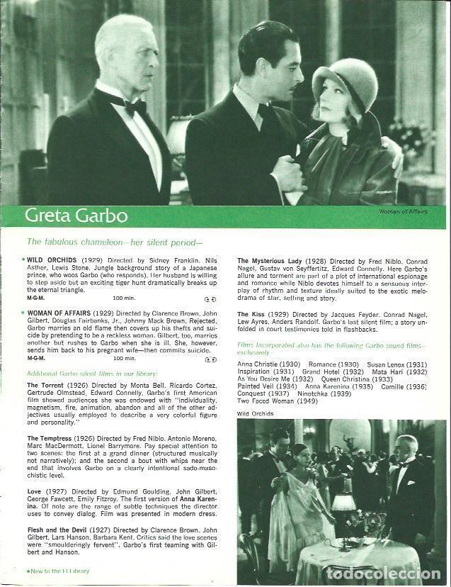 Otros art&iacute;culos de coleccionismo en papel: LAMINA 38126: Greta Garbo en Woman of Affairs - VVAA