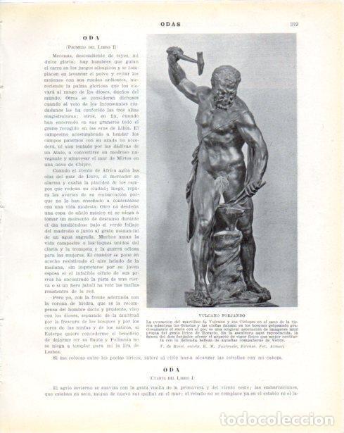 Collectionnisme Papier divers: LAMINA V34355: Vulcano forjando por V. de Rossi - Guillermo de Boladeres