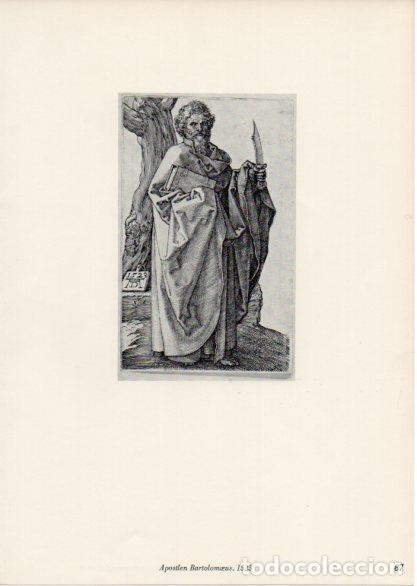 Altri oggetti di carta: LAMINA V35675: Albrecht Durer. Apostlen Bartolomoeus - Varios