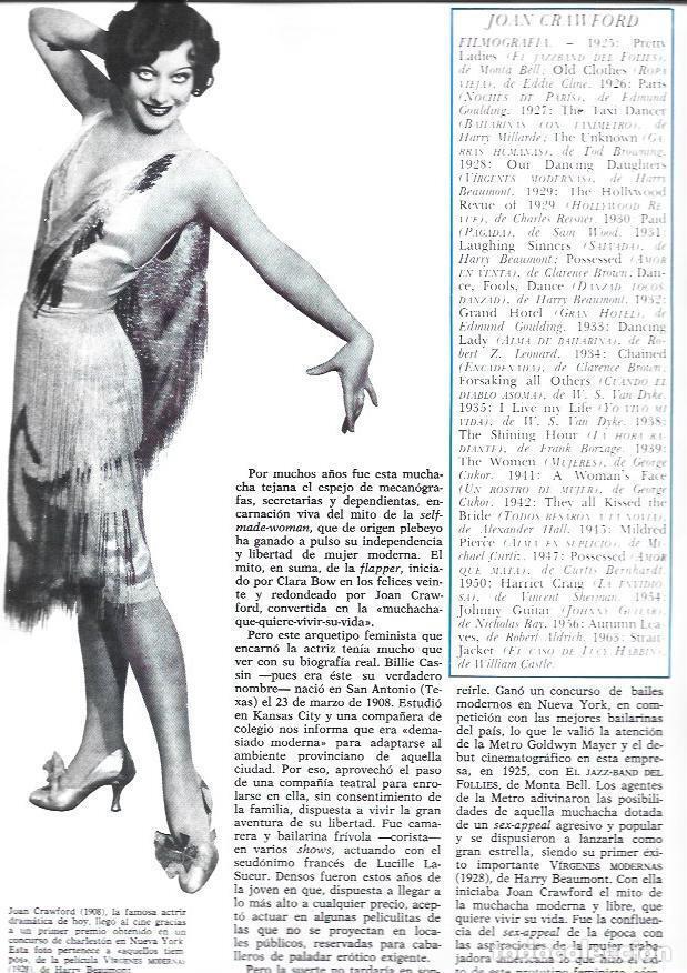 Otros art&iacute;culos de coleccionismo en papel: LAMINA 38289: Joan Crawford en Virgenes Modernas - VVAA