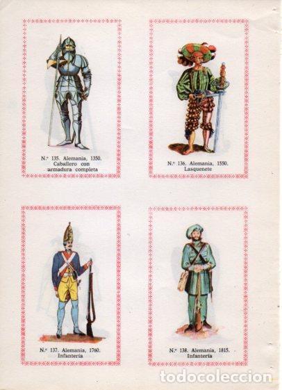 Otros art&iacute;culos de coleccionismo en papel: LAMINA V35544: Caballero con armadura, Lasquenete e infanteria de Alemania - Varios