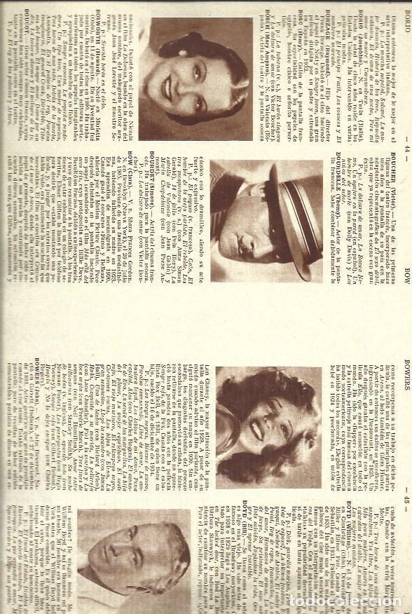Altri oggetti di carta: LAMINA 34823: Mary Amparo Bosch, Thomy Bourdelle, Clara Bow y Bill Boyd - VVAA