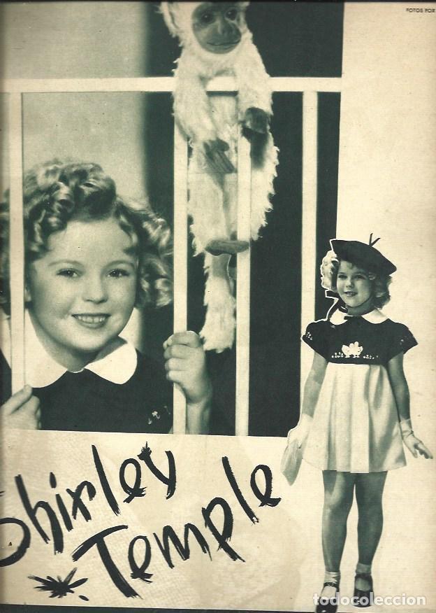 Otros art&iacute;culos de coleccionismo en papel: LAMINA 34870: Shirley Temple con un mono - VVAA