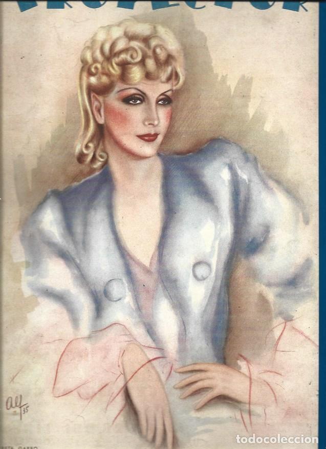 Otros art&iacute;culos de coleccionismo en papel: LAMINA 34755: Portada Proyector con Greta Garbo - VVAA
