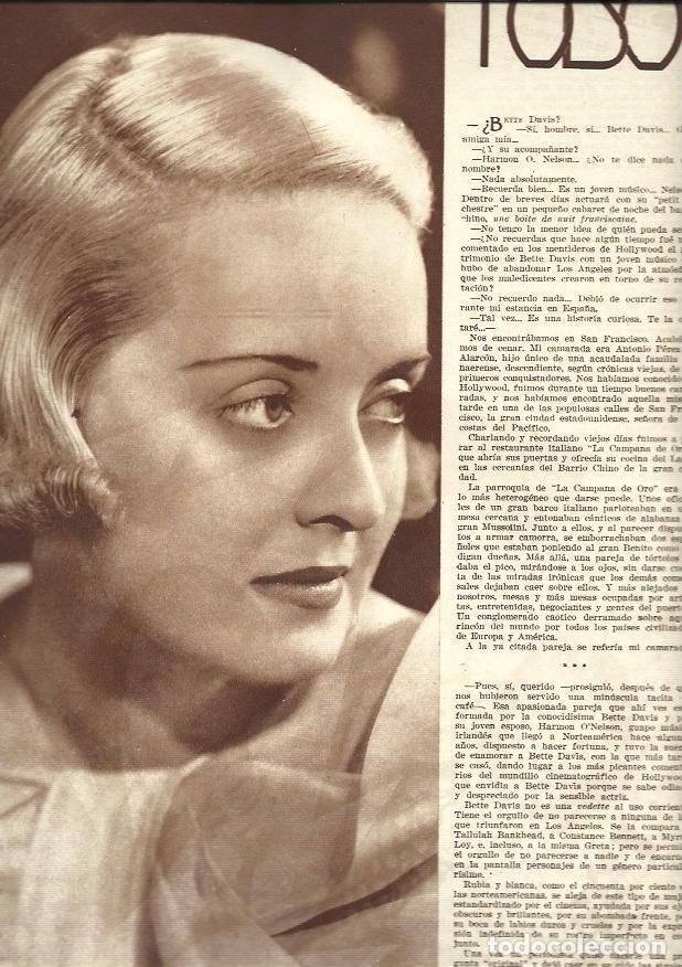 Otros art&iacute;culos de coleccionismo en papel: LAMINA 34775: Bette Davis, primer plano - VVAA