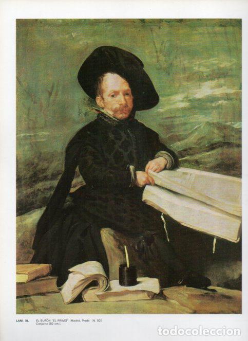 Otros art&iacute;culos de coleccionismo en papel: LAMINA V47154: El bufon El Primo por Velazquez