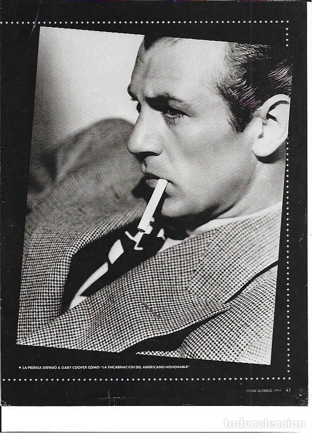 Otros art&iacute;culos de coleccionismo en papel: LAMINA 35250: Gary Cooper con un cigarrillo en la boca - VVAA