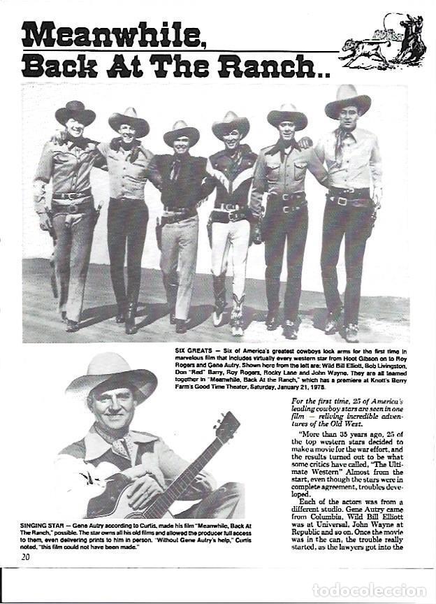 Otros art&iacute;culos de coleccionismo en papel: LAMINA 35234: Wild Bill Elliott, Bob Livingston, Don Barry, Roy Rogers, Rocky Lane y John Wayne junt
