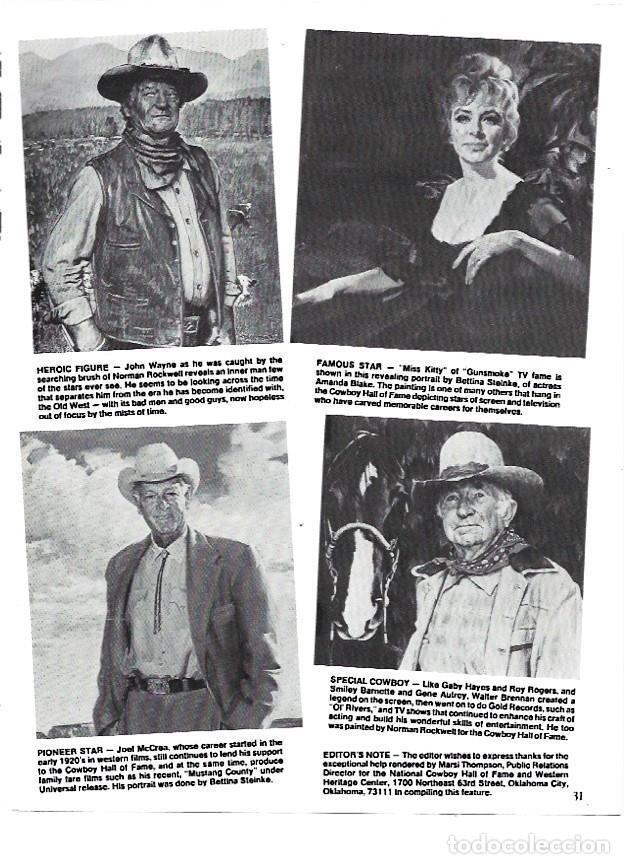 Otros art&iacute;culos de coleccionismo en papel: LAMINA 35241: La actriz Amanda Blake, John Wayne, Joel McCrea y Walter Brennan - VVAA