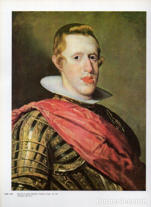 Otros art&iacute;culos de coleccionismo en papel: LAMINA V47141: Felipe IV con coraza por Velazquez