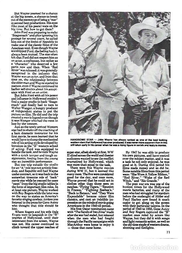 Otros art&iacute;culos de coleccionismo en papel: LAMINA 35231: John Wayne posando con un caballo - VVAA