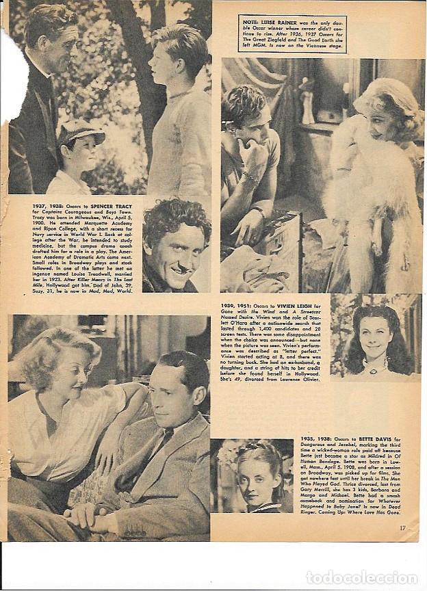 Otros art&iacute;culos de coleccionismo en papel: LAMINA 35337: Spencer Tracy, Vivien Leigh y Bette Davis - VVAA