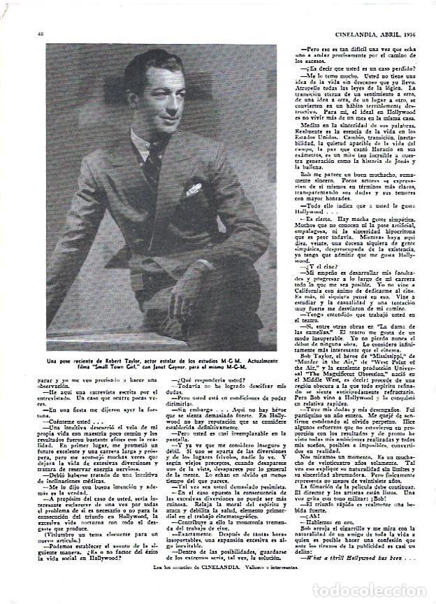 Otros art&iacute;culos de coleccionismo en papel: LAMINA 35123: Robert Taylor posando - VVAA