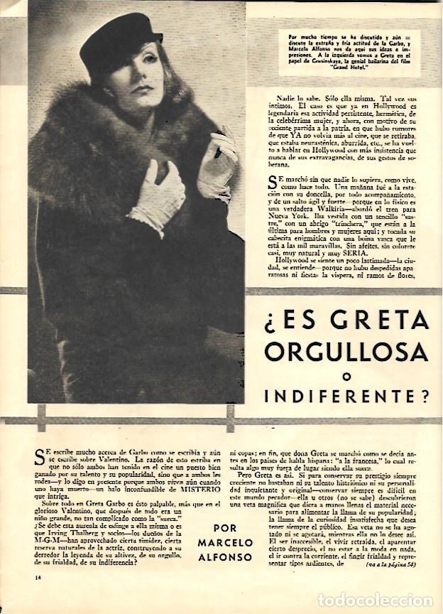 Outros artigos de papel: LAMINA 35098: Greta Garbo en el papel de Grusinkaya - VVAA