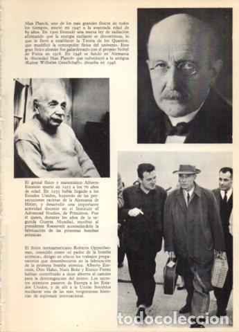 Otros art&iacute;culos de coleccionismo en papel: LAMINA V36733: Max Planck, A. Einstein y R. Oppenheimer - Varios