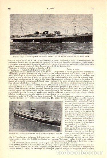 Otros art&iacute;culos de coleccionismo en papel: LAMINA V47983: Transatlanticos Cabo San Agustin y Chichibu-Maru - Varios