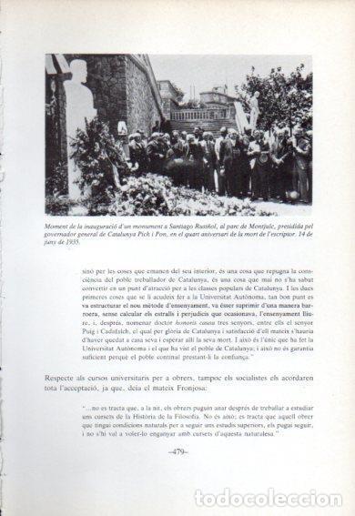 Otros art&iacute;culos de coleccionismo en papel: LAMINA V47793: Inaguracio monument a Santiago Rusi&ntilde;ol parc de Montjuic, Barcelona - Jaume Sobreques