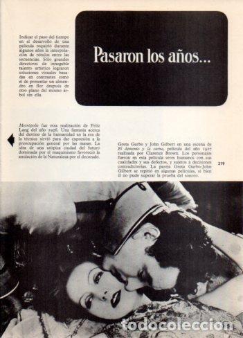 Otros art&iacute;culos de coleccionismo en papel: LAMINA V36463: Greta Garbo y John Gilbert en El Demonio y la carne - Varios