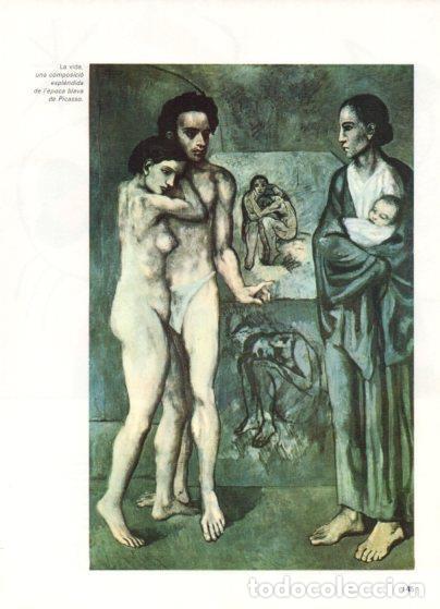 Otros art&iacute;culos de coleccionismo en papel: LAMINA V48901: Composicio epoca blava de Picasso