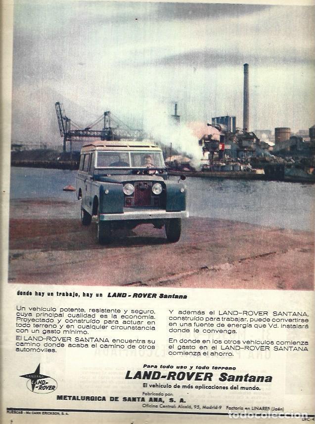 Otros art&iacute;culos de coleccionismo en papel: LAMINA 35651: Land Rover Santana, publicidad - VVAA