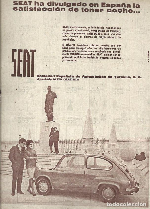 Otros art&iacute;culos de coleccionismo en papel: LAMINA 35475: Publicidad de Seat Seiscientos - VVAA