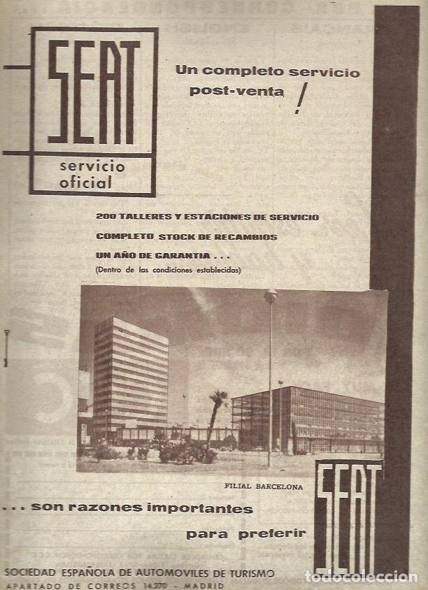 Otros art&iacute;culos de coleccionismo en papel: LAMINA 35496: Publicidad de Seat Servicio Oficial - VVAA