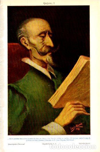 Otros art&iacute;culos de coleccionismo en papel: LAMINA V37789: El Quijote por Luis Alvarez - Varios