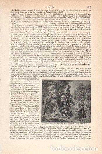 Otros art&iacute;culos de coleccionismo en papel: LAMINA V37767: Don Quijote y el caballero de los Espejos por Coypel - Varios