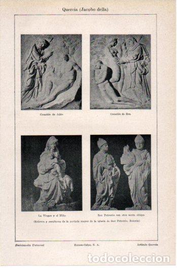 Sammelleidenschaft Andere Papierartikel: LAMINA V37754: Relieves y esculturas de la iglesia de San Petronio, Bolonia - Varios