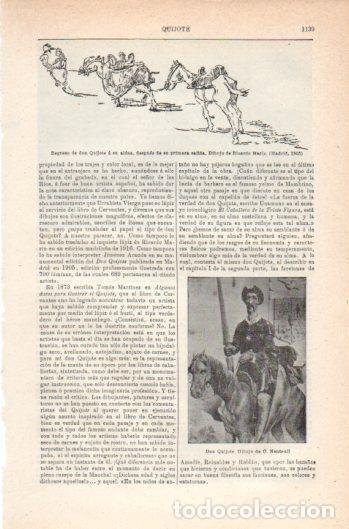 Otros art&iacute;culos de coleccionismo en papel: LAMINA V37758: Don Quijote por C. Nanteuil - Varios