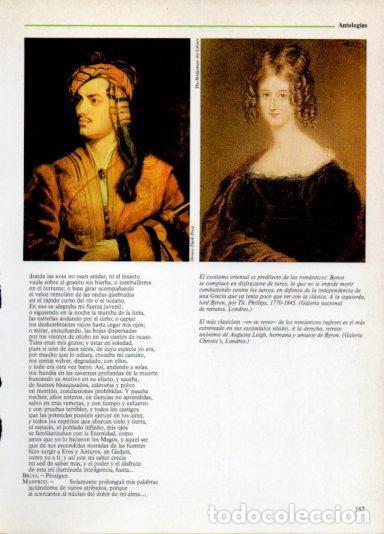 Otros art&iacute;culos de coleccionismo en papel: LAMINA V38285: Lord Byron por Th. Phillips y Augusta Leigh - Martin de Riquer