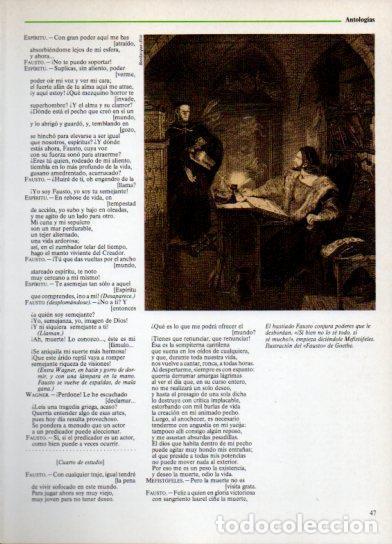 Otros art&iacute;culos de coleccionismo en papel: LAMINA V38262: Fausto y Mefistofeles, ilustracion del Fausto de Goethe - Martin de Riquer