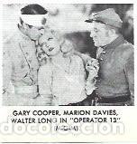 Otros art&iacute;culos de coleccionismo en papel: LAMINA 40033: Gary Cooper en Operator 13