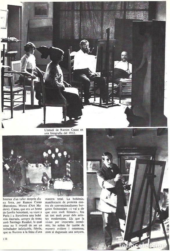 Otros art&iacute;culos de coleccionismo en papel: LAMINA 35938: Estudio de Ramon Casas en 1912 - Edmon Valles