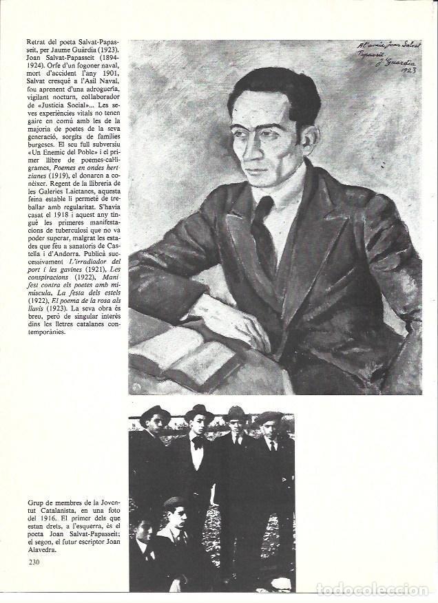 Otros art&iacute;culos de coleccionismo en papel: LAMINA 35982: Salvat Papasseit, por Jaume Guardia y grupo de la Joventut Catalanista en 1916 - Edmon