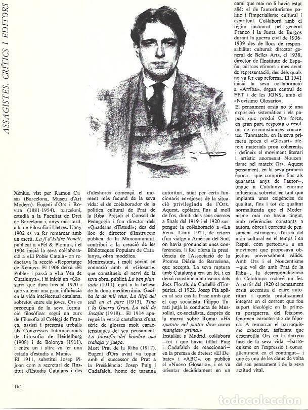 Otros art&iacute;culos de coleccionismo en papel: LAMINA 35951: Xenius, por Ramon Casas - Edmon Valles