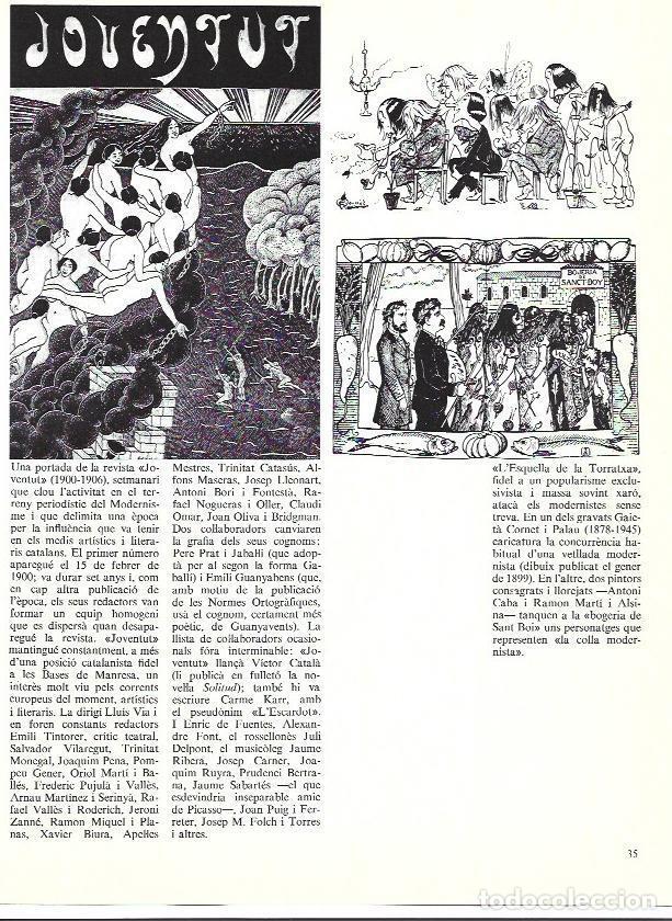 Altri oggetti di carta: LAMINA 35890: Ilustraciones en L'Esquella de la Torratxa - Edmon Valles