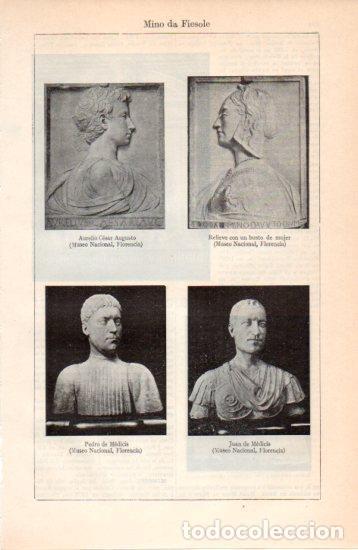 Paper Collecting Others: LAMINA V38471: Bustos varios por Mino da Fiesole - Varios