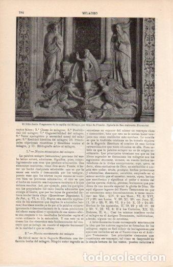 Otros art&iacute;culos de coleccionismo en papel: LAMINA V38378: El Ni&ntilde;o Jesus en capilla del Milagro por Mino da Fiesole - Varios