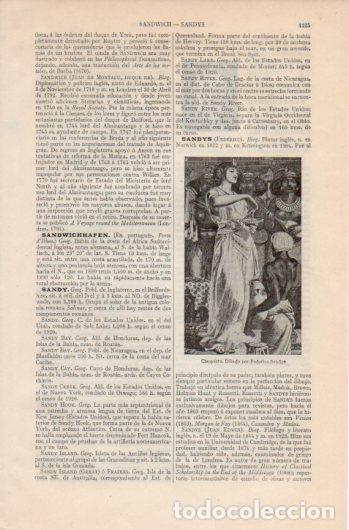 Otros art&iacute;culos de coleccionismo en papel: LAMINA V39463: Cleopatra por Federico Sandys - Varios