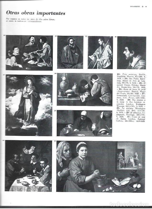 Otros art&iacute;culos de coleccionismo en papel: LAMINA 40381: Obras importantes de Velazquez - Varios