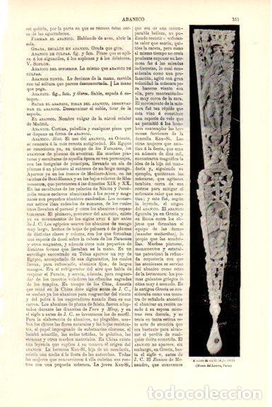 Otros art&iacute;culos de coleccionismo en papel: LAMINA V51448: Abanico de marfil - Varios.