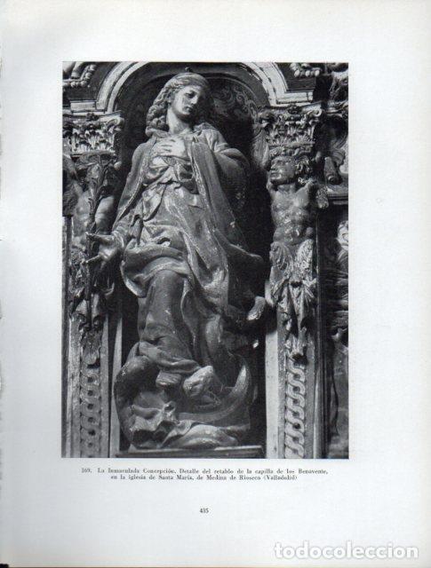 Otros art&iacute;culos de coleccionismo en papel: LAMINA V41046: La Inmaculada Concepcion, retablo de la capilla de los Benavente - Antonio Igual Ubed