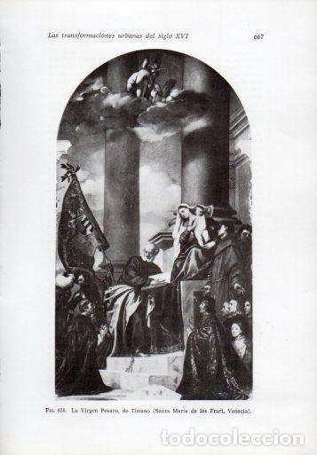 Altri oggetti di carta: LAMINA V41407: la Virgen Pesaro por Tiziano - Leonardo Benevolo