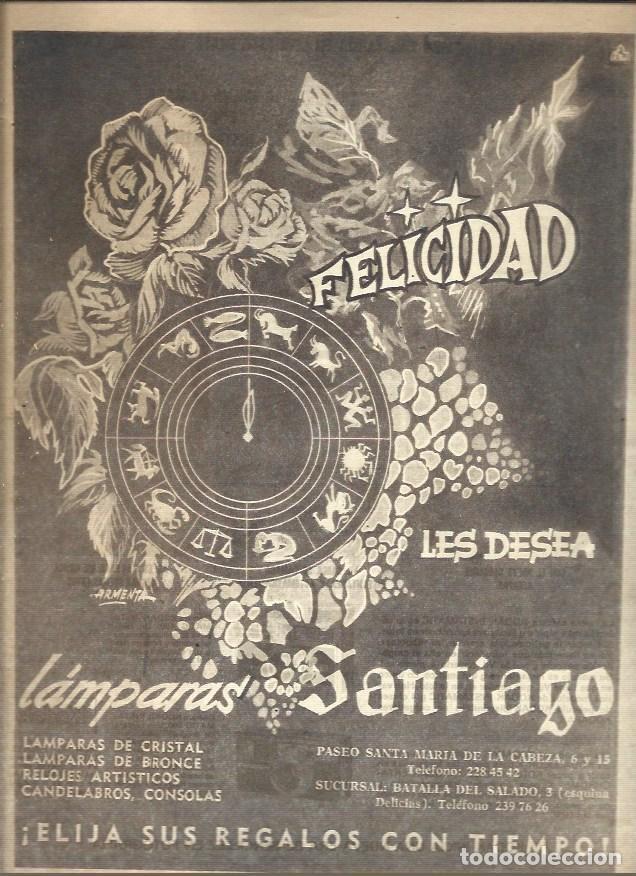 Otros art&iacute;culos de coleccionismo en papel: LAMINA 41097: Publicidad de Navidad de Lamparas Santiago - VVAA