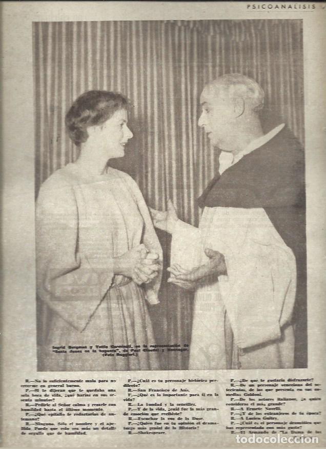 Sammelleidenschaft Andere Papierartikel: LAMINA 40840: Ingrid Bergman con Tullio Carminati - VVAA